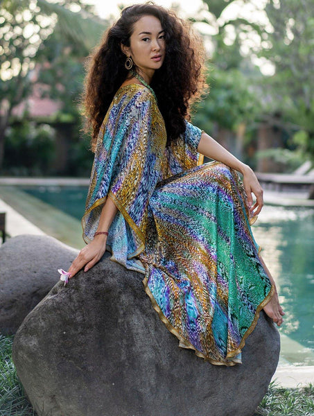 Crystal embellished fashion kaftans